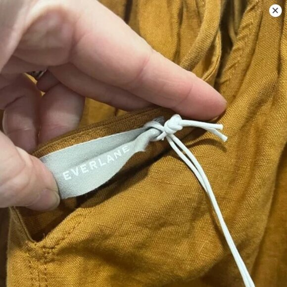 NWT Everlane The linen shoestring jumpsuit - Picture 9 of 11